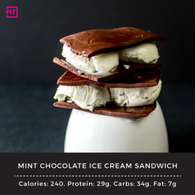 Mint Chocolate Ice Cream Sandwich
