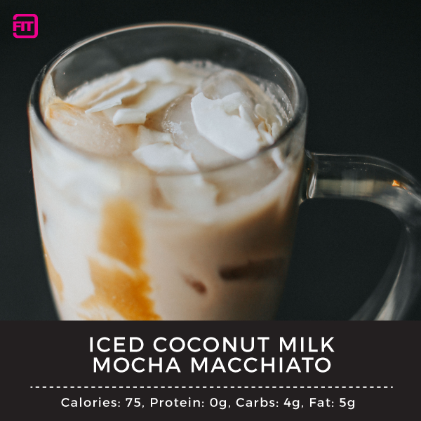 iced coconut milk mocha macchiato