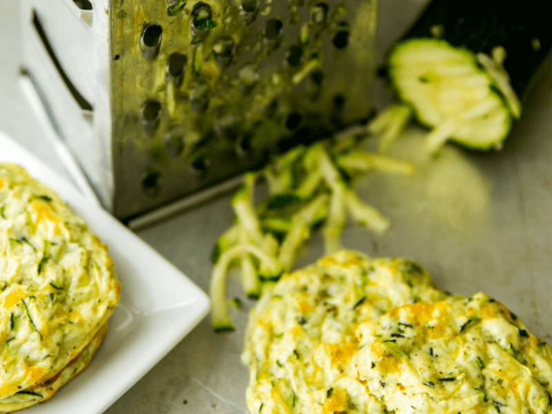 Some healthy zucchini fritters