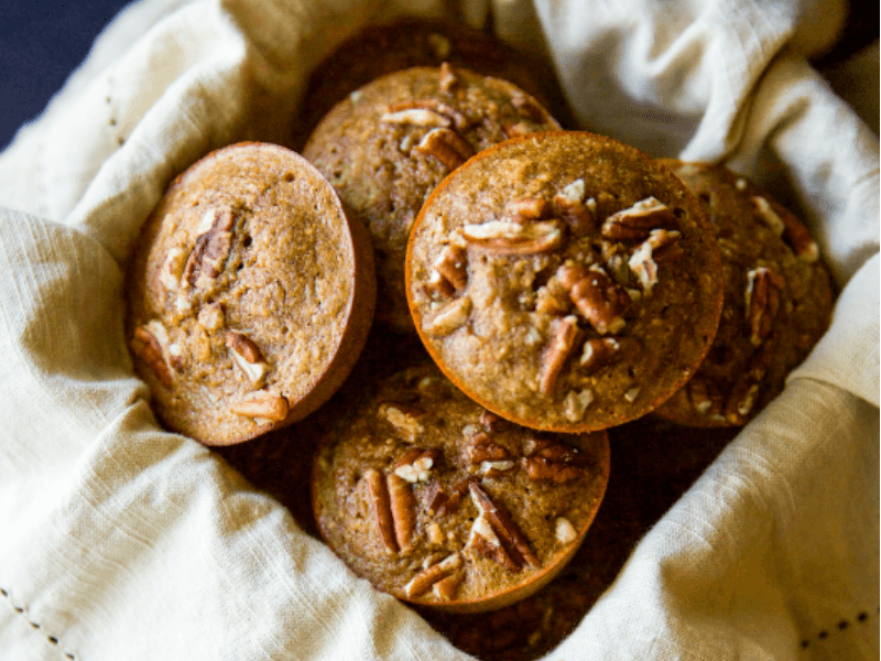 Some healthy apple pecan muffins