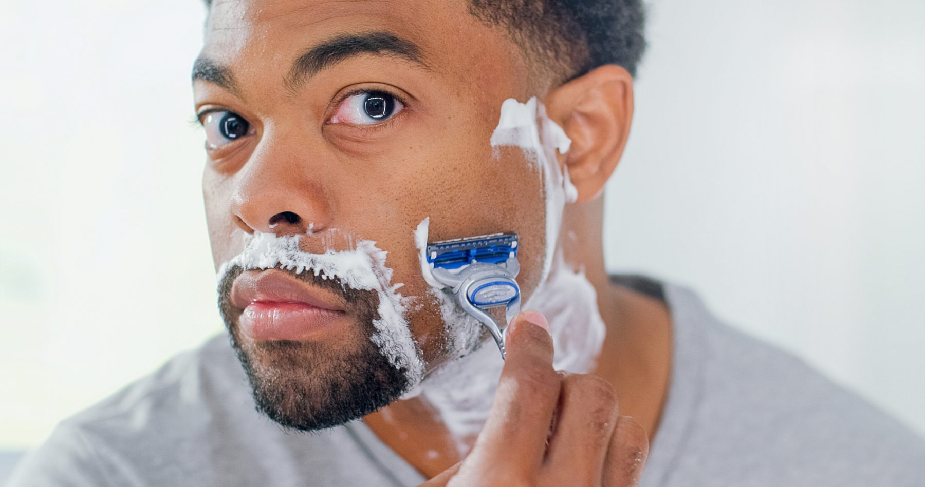 Man shaving