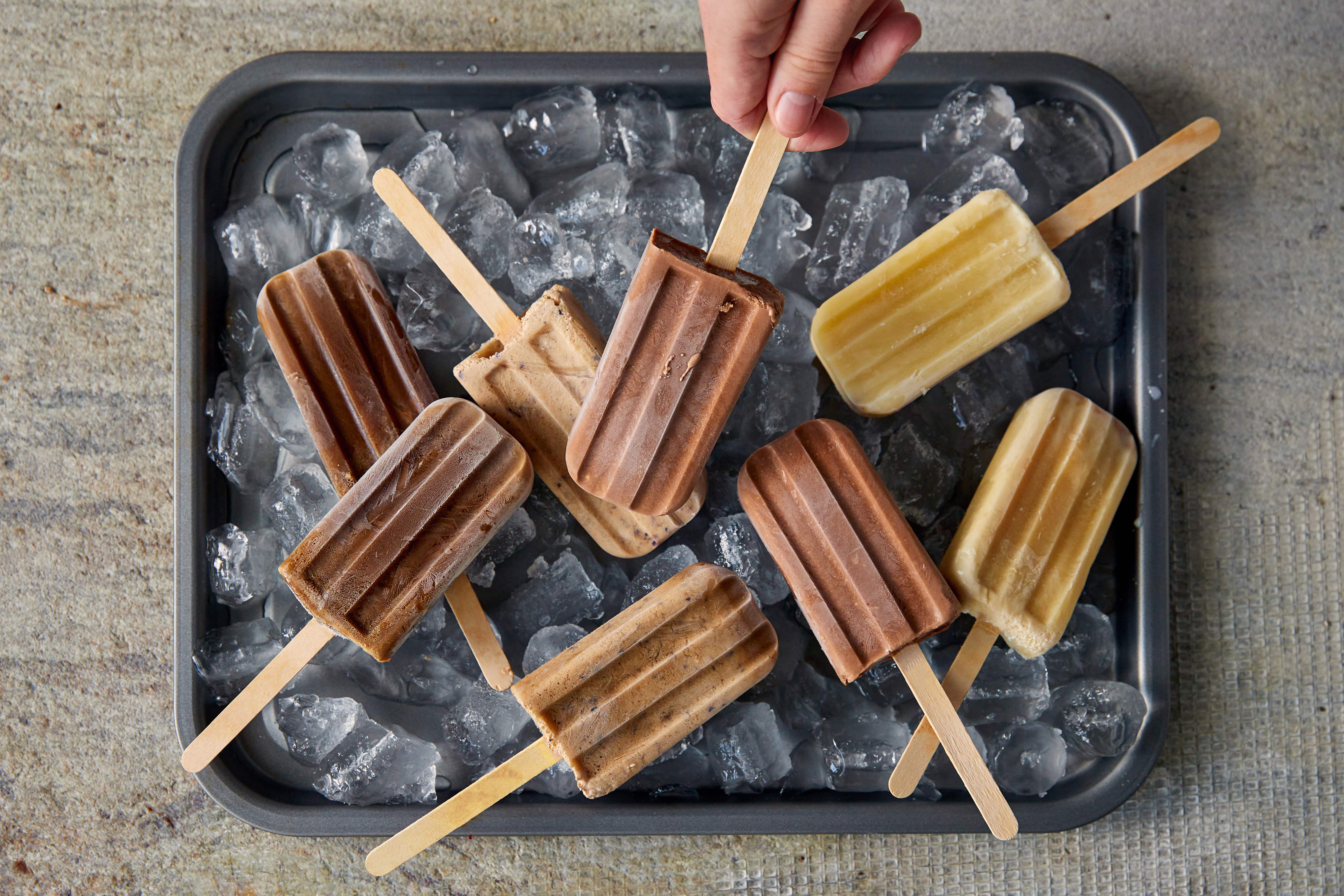creamy protein ice lollies