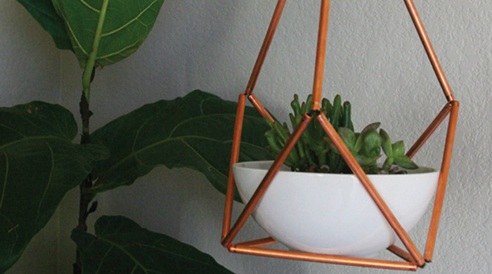 Copper DIY planter