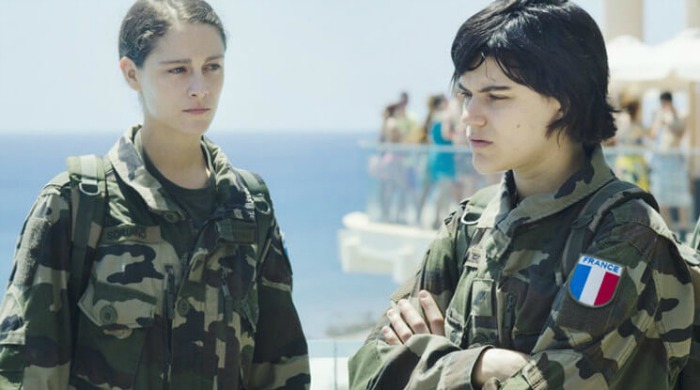 Ariane Labed and SoKo in 'Voir du Pays'.
