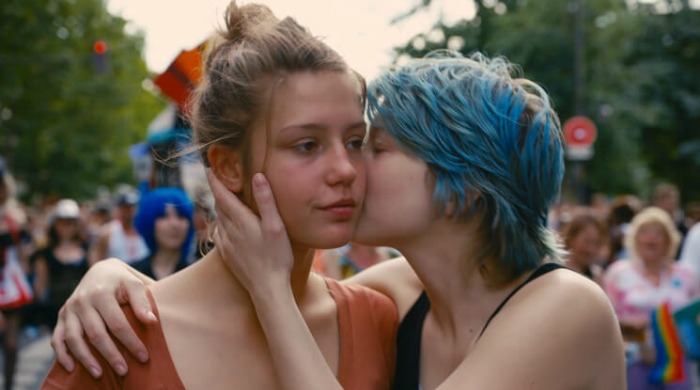 Adèle Exarchopoulos and Léa Seydoux in 'Blue is the Warmest Colour'.