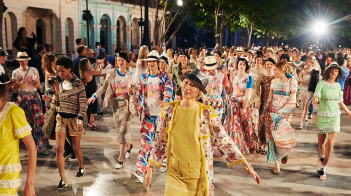 Chanel's cruise collection show in Havana.