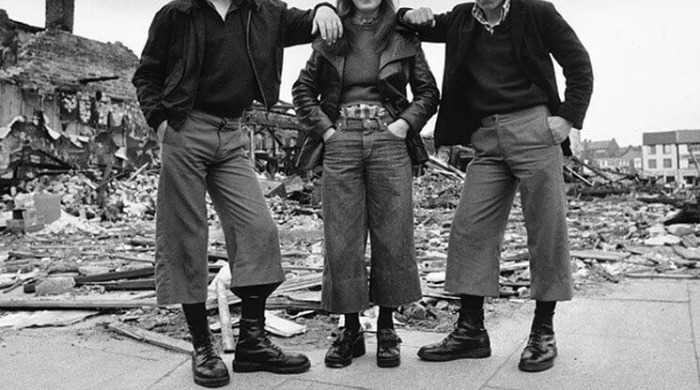 Teenagers wearing Dr. Martens in Belfast in1974.