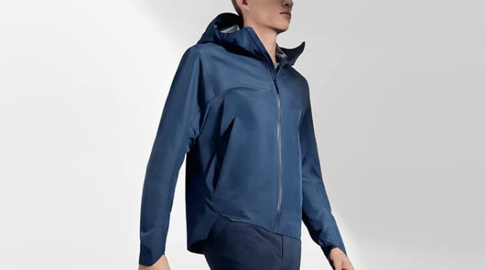 A male model wearing Arc'teryx Veilance.