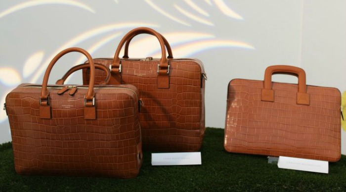 Handbags in the Aspinal of London SS16 London Fashion Week presentation.