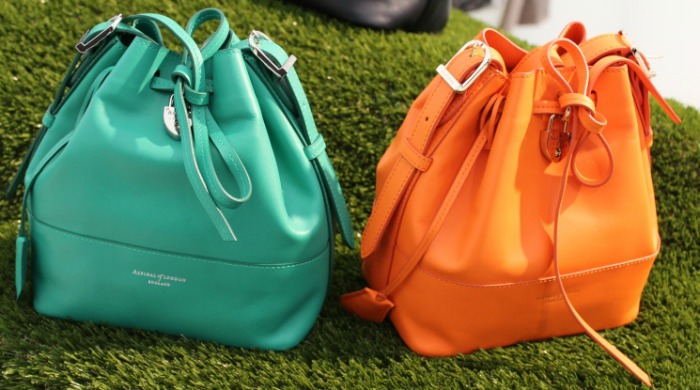 Handbags in the Aspinal of London SS16 London Fashion Week presentation.