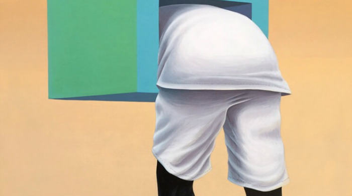 A painting of an anonymous figure by Alex Gardner.