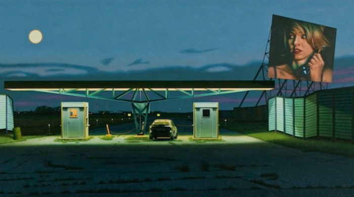 A painting from the 'At the Drive-In' series by Andrew Valko.