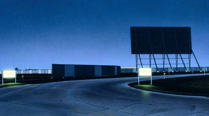 A painting from the 'At the Drive-In' series by Andrew Valko.