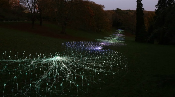 'River of Light' at Waddesdon Manor by Bruce Munro.