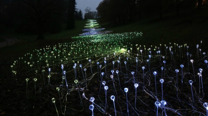 'River of Light' at Waddesdon Manor by Bruce Munro.