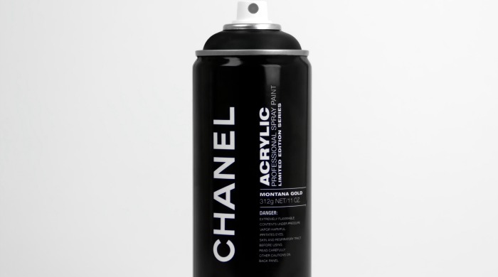 A Chanel spray paint can designed by Antonio Brasko.