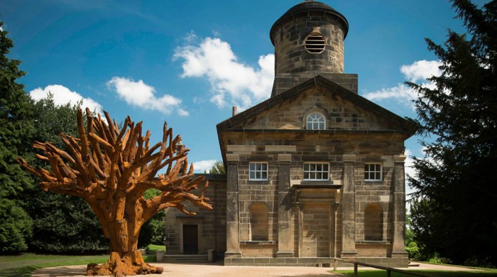 'Iron Tree' at the Yorkshire Sculpture Park by Ai Weiwei.