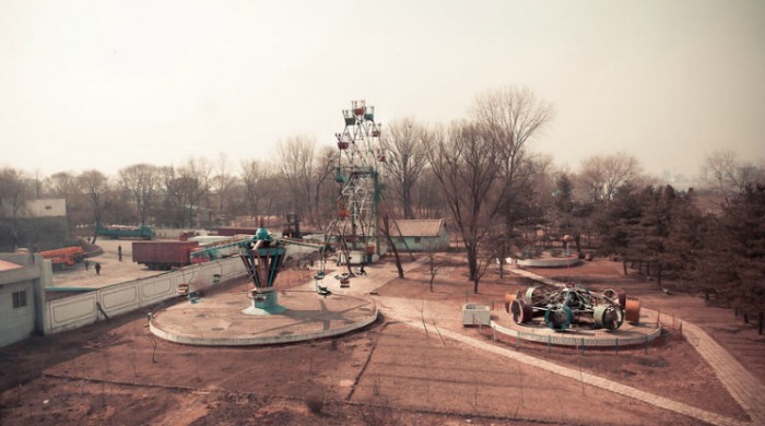 An abandoned amusement park in North Korea by Hélène Veilleux.
