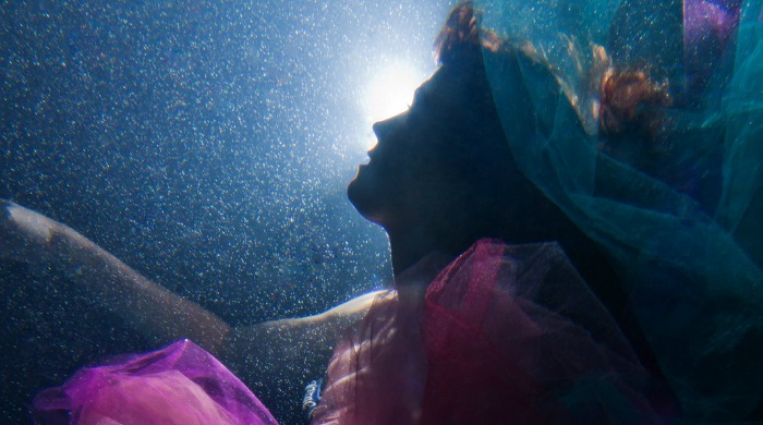 Nicki Curns Kominek in the 'Underwater Healing' series by Erena Shimoda.