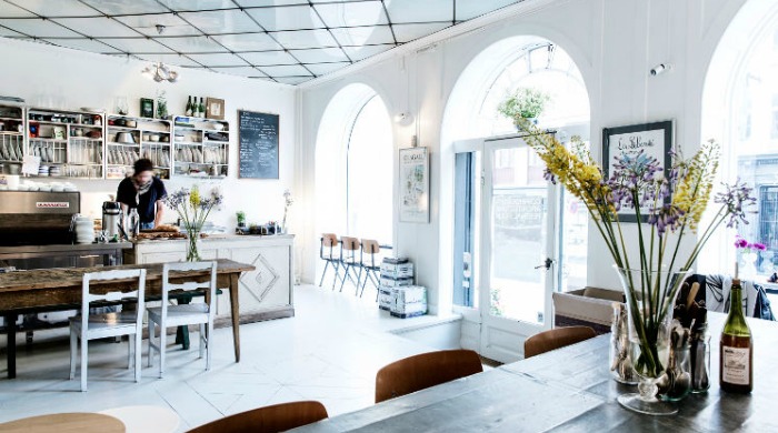 The bright and airy interior of Atelier September.