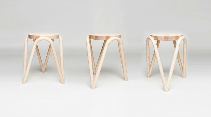 'VAVA' stackable stools by Kristine Five Melvær.