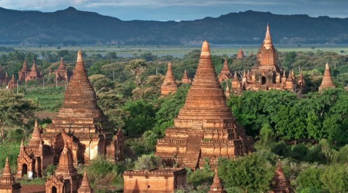 Ancient temples in Bagan, Burma.
