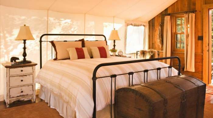 A bedroom at The Ranch at Rock Creek.