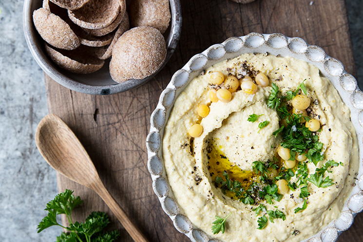 How To Make Yellow Pea Hummus - Coggles