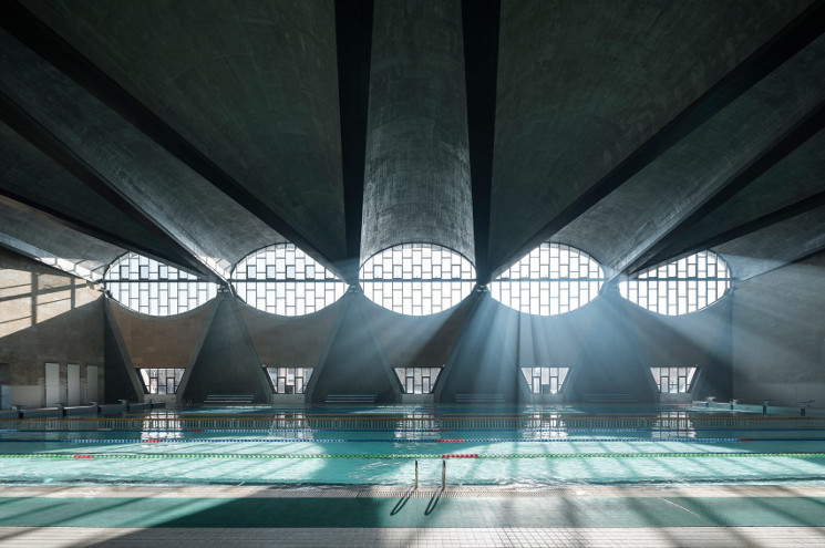 Gymnasium of the New Campus of Tianjin University, China, by Atelier Li Xinggang, photographed by Terrence Zhang