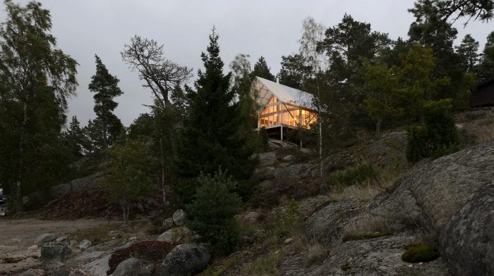A Wooden Cabin in the Stockholm Archipelago