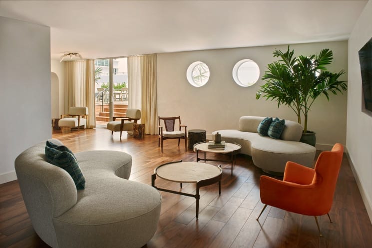 nautilus hotel penthouse living room